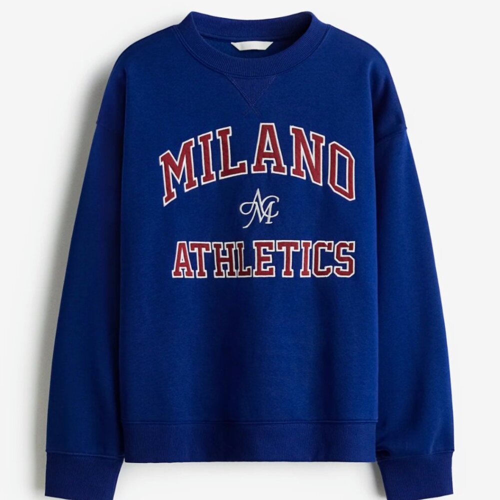 H and M Oversized Trendy Crewneck